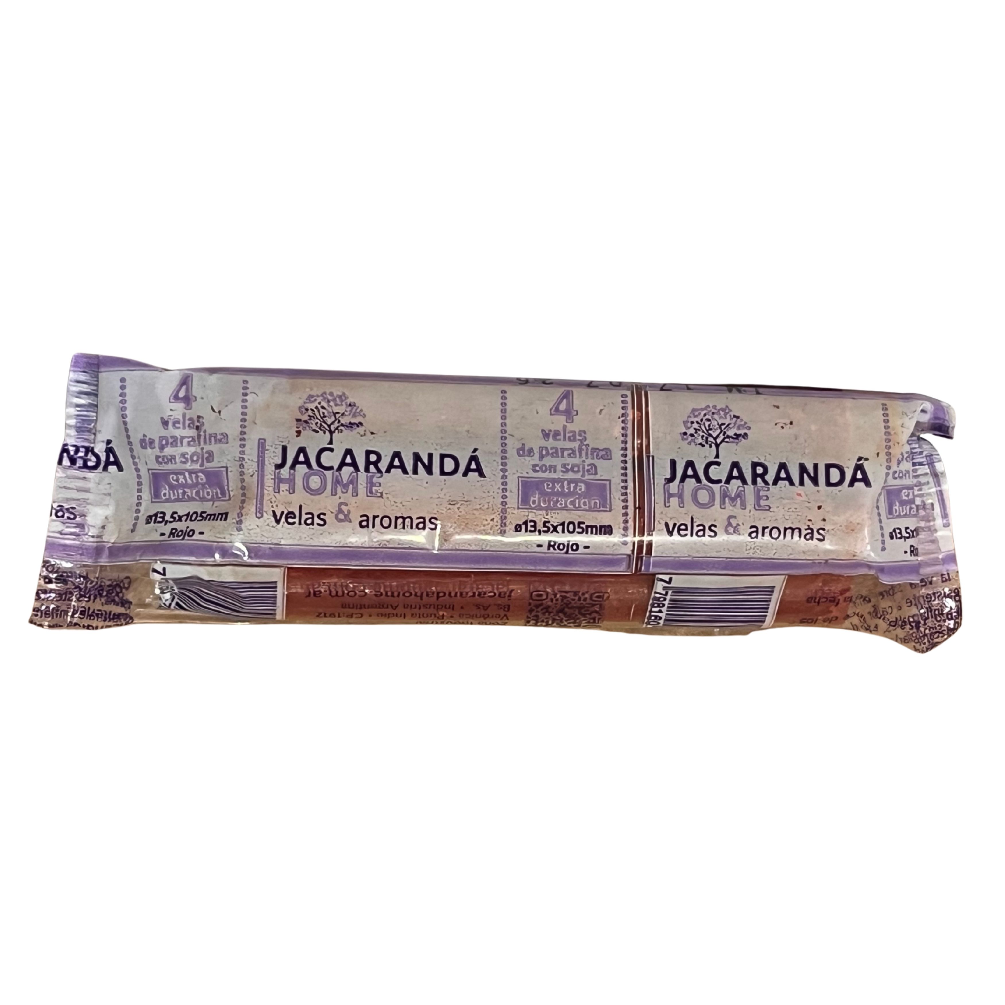 VELAS JACARANDA X 4 UNIDADES