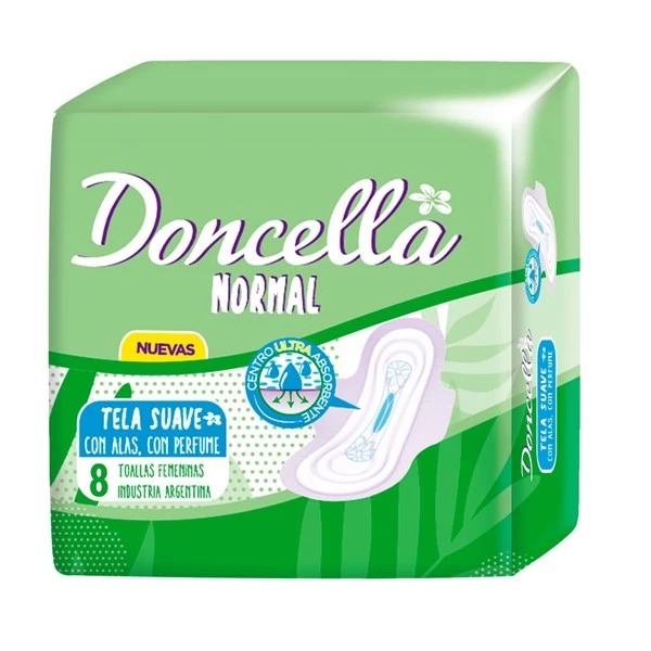 TOALLA DONCELLA X 8 NOR. SUAVE C/PERFUME VERDE