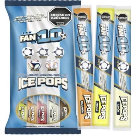 JUGO P/CONGELAR FAN 10  X  50 ML X  10 UNIDADES